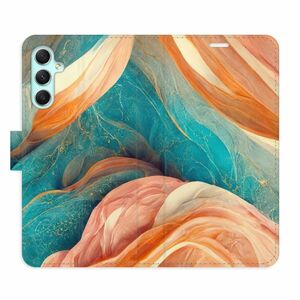 Flipové pouzdro iSaprio - Blue and Orange - Samsung Galaxy A34 5G obraz