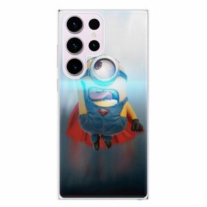 Odolné silikonové pouzdro iSaprio - Mimons Superman 02 - Samsung Galaxy S23 Ultra obraz