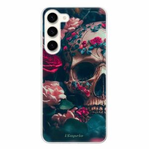 Odolné silikonové pouzdro iSaprio - Skull in Roses - Samsung Galaxy S23+ 5G obraz