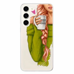 Odolné silikonové pouzdro iSaprio - My Coffe and Redhead Girl - Samsung Galaxy S23+ 5G obraz