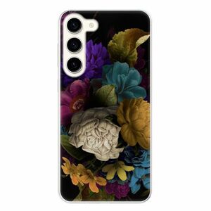 Odolné silikonové pouzdro iSaprio - Dark Flowers - Samsung Galaxy S23+ 5G obraz