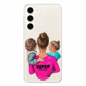 Odolné silikonové pouzdro iSaprio - Super Mama - Boy and Girl - Samsung Galaxy S23+ 5G obraz