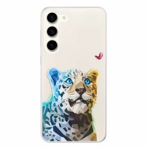 Odolné silikonové pouzdro iSaprio - Leopard With Butterfly - Samsung Galaxy S23+ 5G obraz