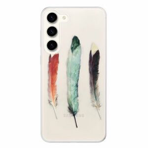 Odolné silikonové pouzdro iSaprio - Three Feathers - Samsung Galaxy S23+ 5G obraz