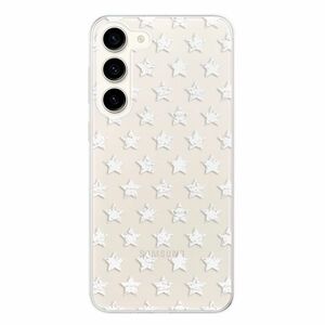 Odolné silikonové pouzdro iSaprio - Stars Pattern - white - Samsung Galaxy S23+ 5G obraz