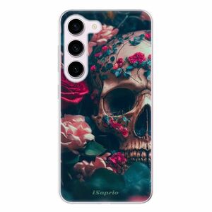 Odolné silikonové pouzdro iSaprio - Skull in Roses - Samsung Galaxy S23 5G obraz