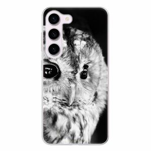 Odolné silikonové pouzdro iSaprio - BW Owl - Samsung Galaxy S23 5G obraz