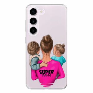 Odolné silikonové pouzdro iSaprio - Super Mama - Boy and Girl - Samsung Galaxy S23 5G obraz