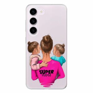 Odolné silikonové pouzdro iSaprio - Super Mama - Two Girls - Samsung Galaxy S23 5G obraz