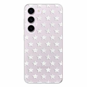 Odolné silikonové pouzdro iSaprio - Stars Pattern - white - Samsung Galaxy S23 5G obraz
