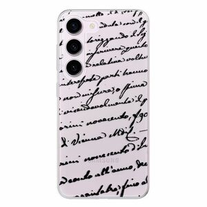 Odolné silikonové pouzdro iSaprio - Handwriting 01 - black - Samsung Galaxy S23 5G obraz