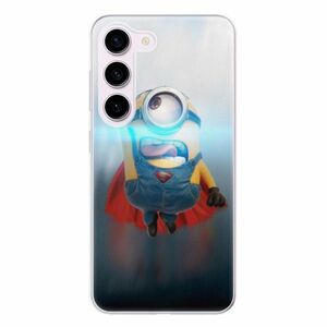Odolné silikonové pouzdro iSaprio - Mimons Superman 02 - Samsung Galaxy S23 5G obraz