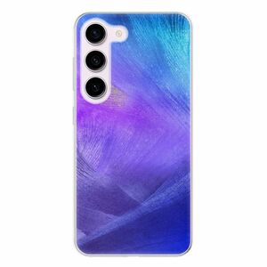 Odolné silikonové pouzdro iSaprio - Purple Feathers - Samsung Galaxy S23 5G obraz