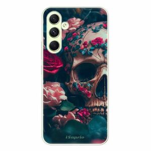 Odolné silikonové pouzdro iSaprio - Skull in Roses - Samsung Galaxy A54 5G obraz