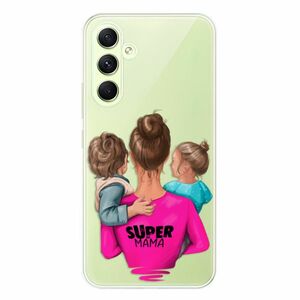 Odolné silikonové pouzdro iSaprio - Super Mama - Boy and Girl - Samsung Galaxy A54 5G obraz