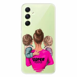 Odolné silikonové pouzdro iSaprio - Super Mama - Two Boys - Samsung Galaxy A54 5G obraz