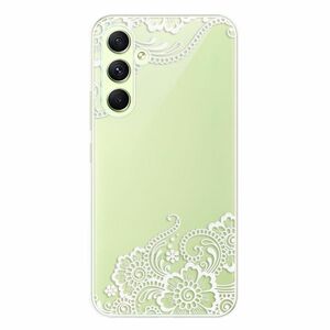 Odolné silikonové pouzdro iSaprio - White Lace 02 - Samsung Galaxy A54 5G obraz