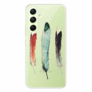 Odolné silikonové pouzdro iSaprio - Three Feathers - Samsung Galaxy A54 5G obraz