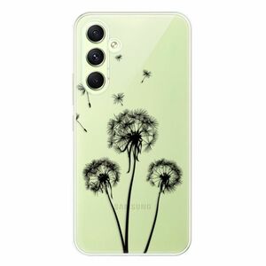 Odolné silikonové pouzdro iSaprio - Three Dandelions - black - Samsung Galaxy A54 5G obraz