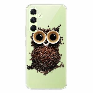 Odolné silikonové pouzdro iSaprio - Owl And Coffee - Samsung Galaxy A54 5G obraz