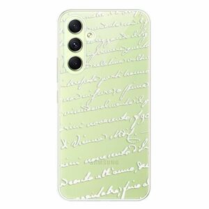 Odolné silikonové pouzdro iSaprio - Handwriting 01 - white - Samsung Galaxy A54 5G obraz