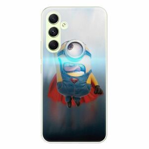 Odolné silikonové pouzdro iSaprio - Mimons Superman 02 - Samsung Galaxy A54 5G obraz