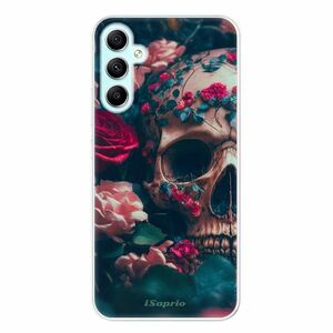 Odolné silikonové pouzdro iSaprio - Skull in Roses - Samsung Galaxy A34 5G obraz