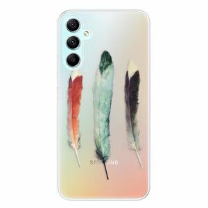 Odolné silikonové pouzdro iSaprio - Three Feathers - Samsung Galaxy A34 5G obraz