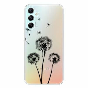 Odolné silikonové pouzdro iSaprio - Three Dandelions - black - Samsung Galaxy A34 5G obraz