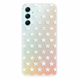 Odolné silikonové pouzdro iSaprio - Stars Pattern - white - Samsung Galaxy A34 5G obraz