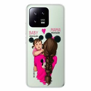 Odolné silikonové pouzdro iSaprio - Mama Mouse Brunette and Girl - Xiaomi 13 obraz