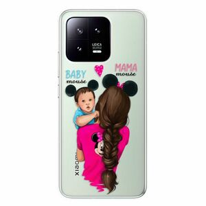 Odolné silikonové pouzdro iSaprio - Mama Mouse Brunette and Boy - Xiaomi 13 obraz