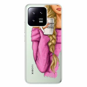 Odolné silikonové pouzdro iSaprio - My Coffe and Blond Girl - Xiaomi 13 obraz