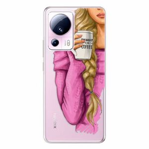 Odolné silikonové pouzdro iSaprio - My Coffe and Blond Girl - Xiaomi 13 Lite obraz