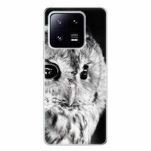 Odolné silikonové pouzdro iSaprio - BW Owl - Xiaomi 13 Pro obraz