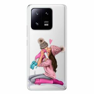 Odolné silikonové pouzdro iSaprio - Kissing Mom - Brunette and Girl - Xiaomi 13 Pro obraz