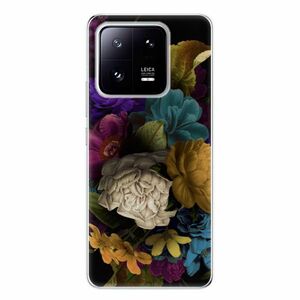 Odolné silikonové pouzdro iSaprio - Dark Flowers - Xiaomi 13 Pro obraz