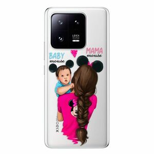 Odolné silikonové pouzdro iSaprio - Mama Mouse Brunette and Boy - Xiaomi 13 Pro obraz