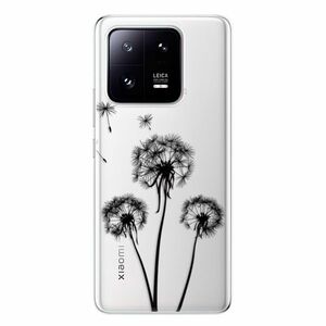 Odolné silikonové pouzdro iSaprio - Three Dandelions - black - Xiaomi 13 Pro obraz