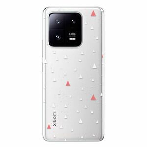 Odolné silikonové pouzdro iSaprio - Abstract Triangles 02 - white - Xiaomi 13 Pro obraz