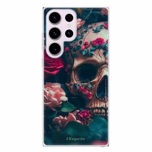 Odolné silikonové pouzdro iSaprio - Skull in Roses - Samsung Galaxy S23 Ultra obraz