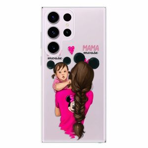 Odolné silikonové pouzdro iSaprio - Mama Mouse Brunette and Girl - Samsung Galaxy S23 Ultra obraz