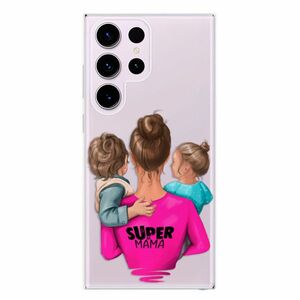 Odolné silikonové pouzdro iSaprio - Super Mama - Boy and Girl - Samsung Galaxy S23 Ultra obraz
