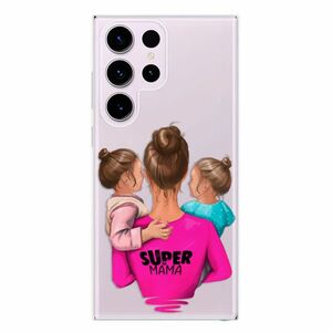 Odolné silikonové pouzdro iSaprio - Super Mama - Two Girls - Samsung Galaxy S23 Ultra obraz