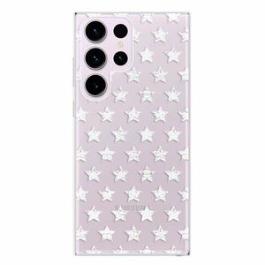 Odolné silikonové pouzdro iSaprio - Stars Pattern - white - Samsung Galaxy S23 Ultra obraz