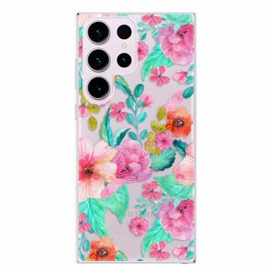 Odolné silikonové pouzdro iSaprio - Flower Pattern 01 - Samsung Galaxy S23 Ultra obraz