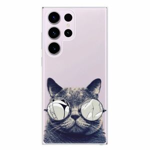 Odolné silikonové pouzdro iSaprio - Crazy Cat 01 - Samsung Galaxy S23 Ultra obraz