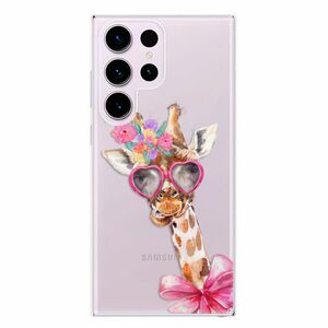 Odolné silikonové pouzdro iSaprio - Lady Giraffe - Samsung Galaxy S23 Ultra obraz