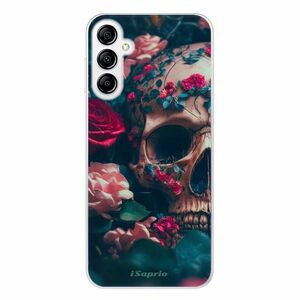 Odolné silikonové pouzdro iSaprio - Skull in Roses - Samsung Galaxy A14 / A14 5G obraz