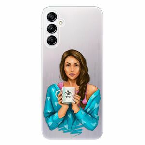 Odolné silikonové pouzdro iSaprio - Coffe Now - Brunette - Samsung Galaxy A14 / A14 5G obraz